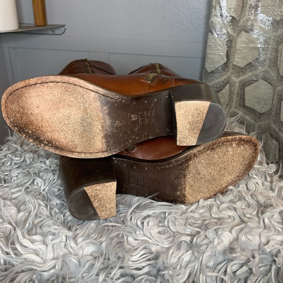 Frye Heeled Riding Boots Tobacco - Picture 7 of 10